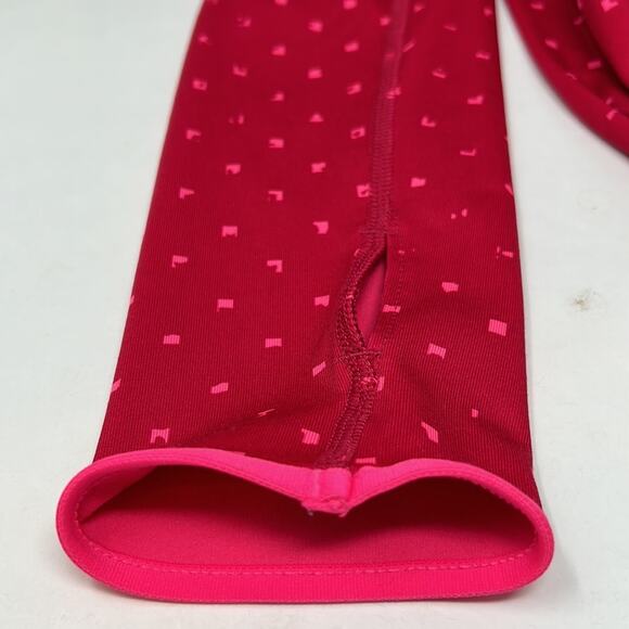 Nike Pro  Dri Fit Women's Pink Print Half Zip Pullover Activewear Top Medium - Picture 16 of 16